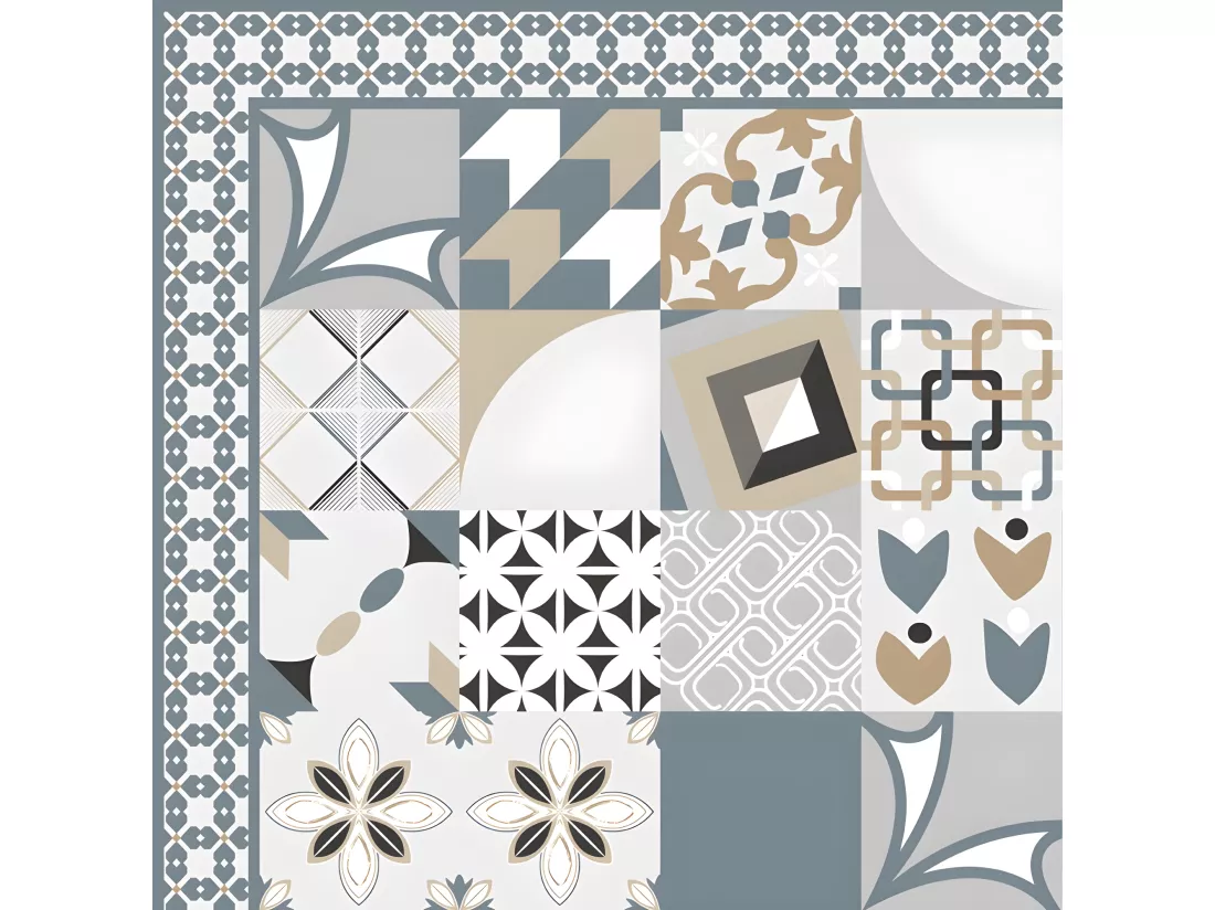 Tapis Vinyle Médium l 50xL120cm - Just Ciment Dulce - Vinyle