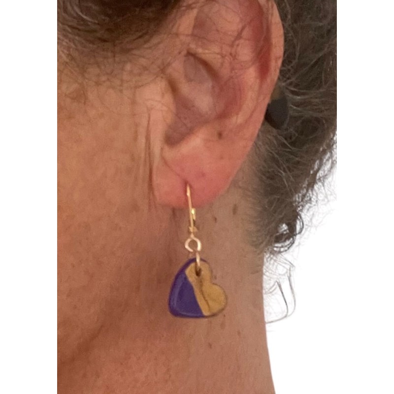 Boucles d'oreilles céramique