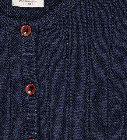 Copenhagen Colors Cardigan - Uld - Strik - Navy