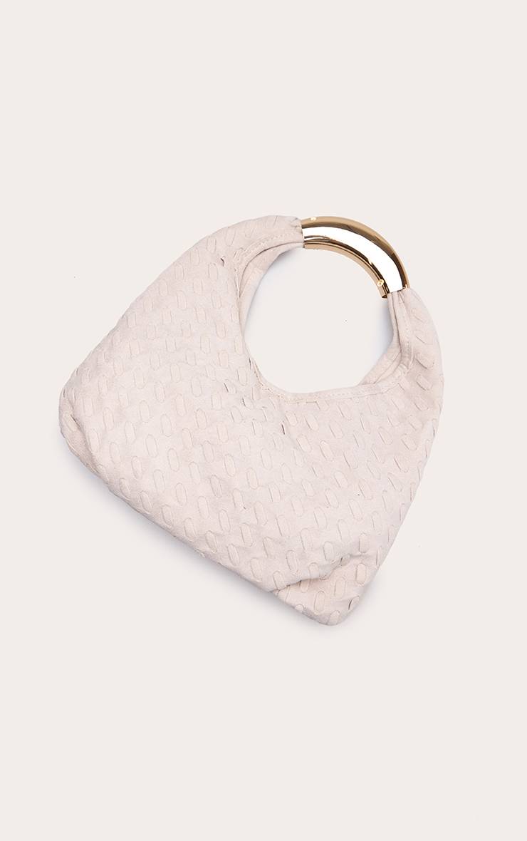 Crème Sac À Bandoulière En Synthétique Tressé