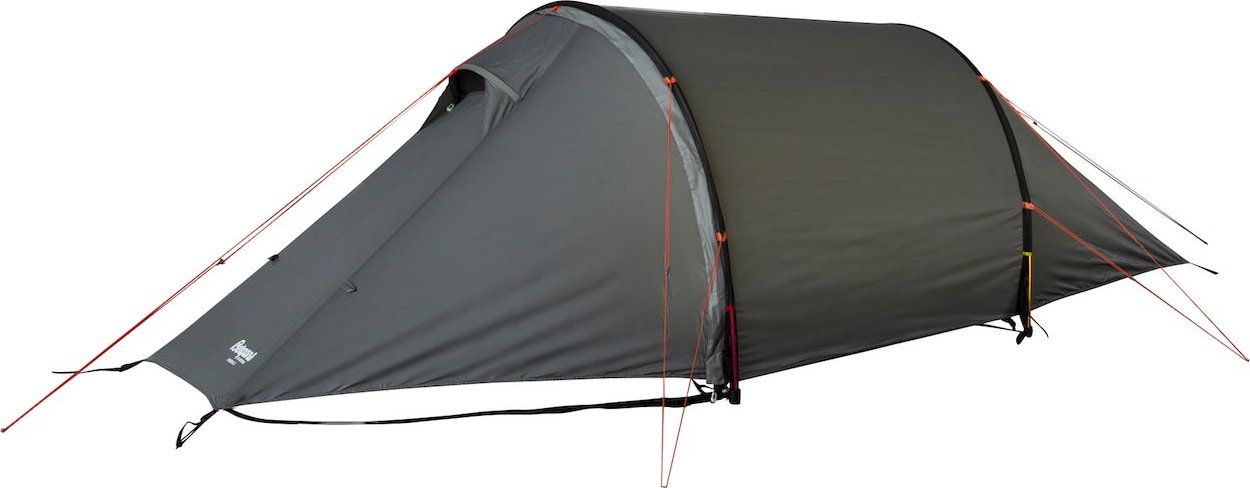 Romsdal 2-Pers Telt Solid Light Grey / Bright Magm