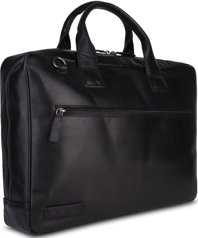 Plevier - Onyx - Schoudertas - Zwart - Laptoptas 17.3
