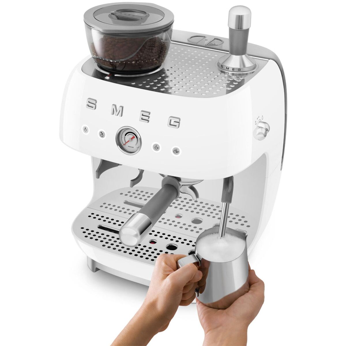 EGF03 Manuell espressomaskin, hvit