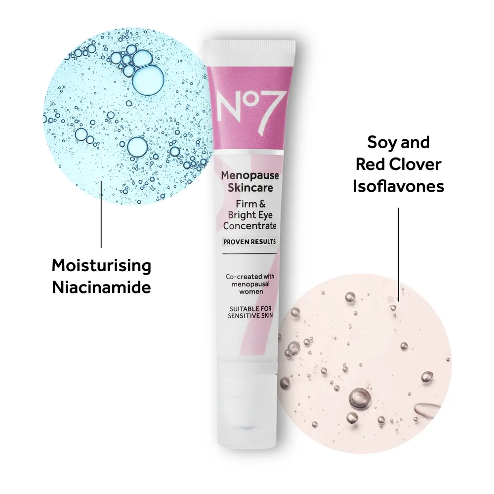 No7 Menopause Firm & Bright Eye Concentrate - 15 ml.