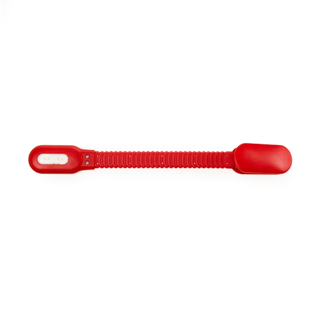 Boklampe Oppladbar Klemfeste LED, RØD