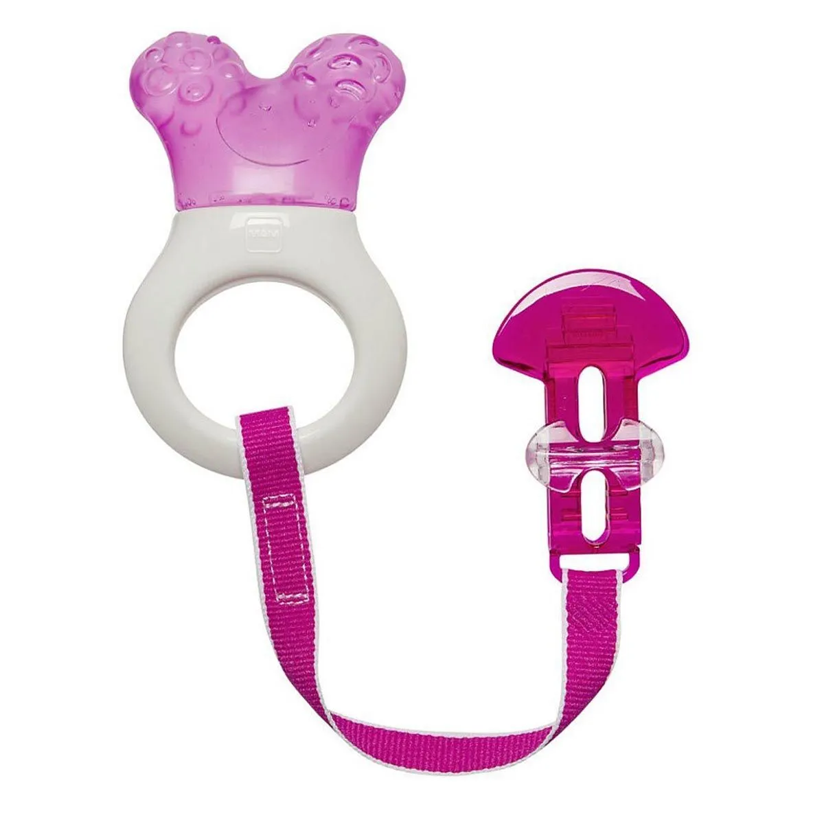 Mam Baby Anneau de Dentition et Attache - Rose