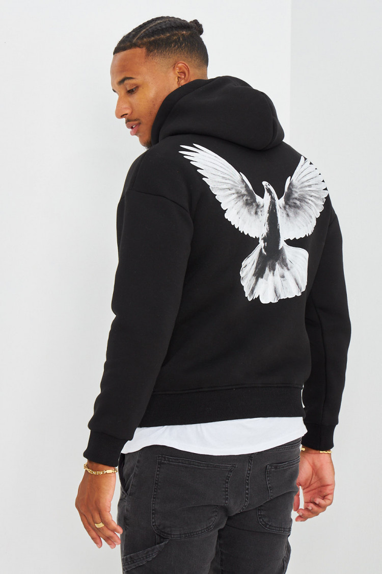 Sweat à capuche noir 