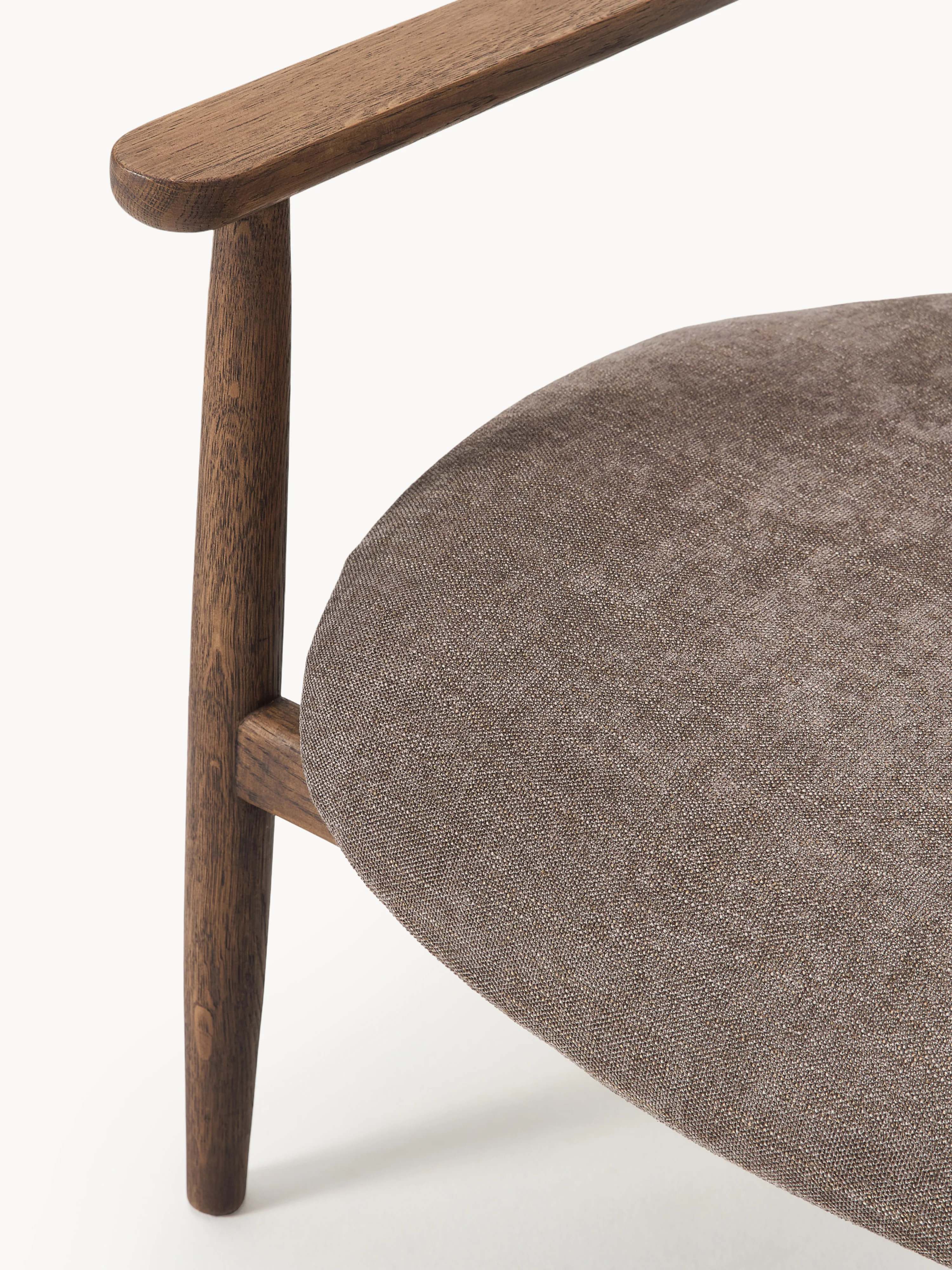 Loungefauteuil Rae van eikenhout