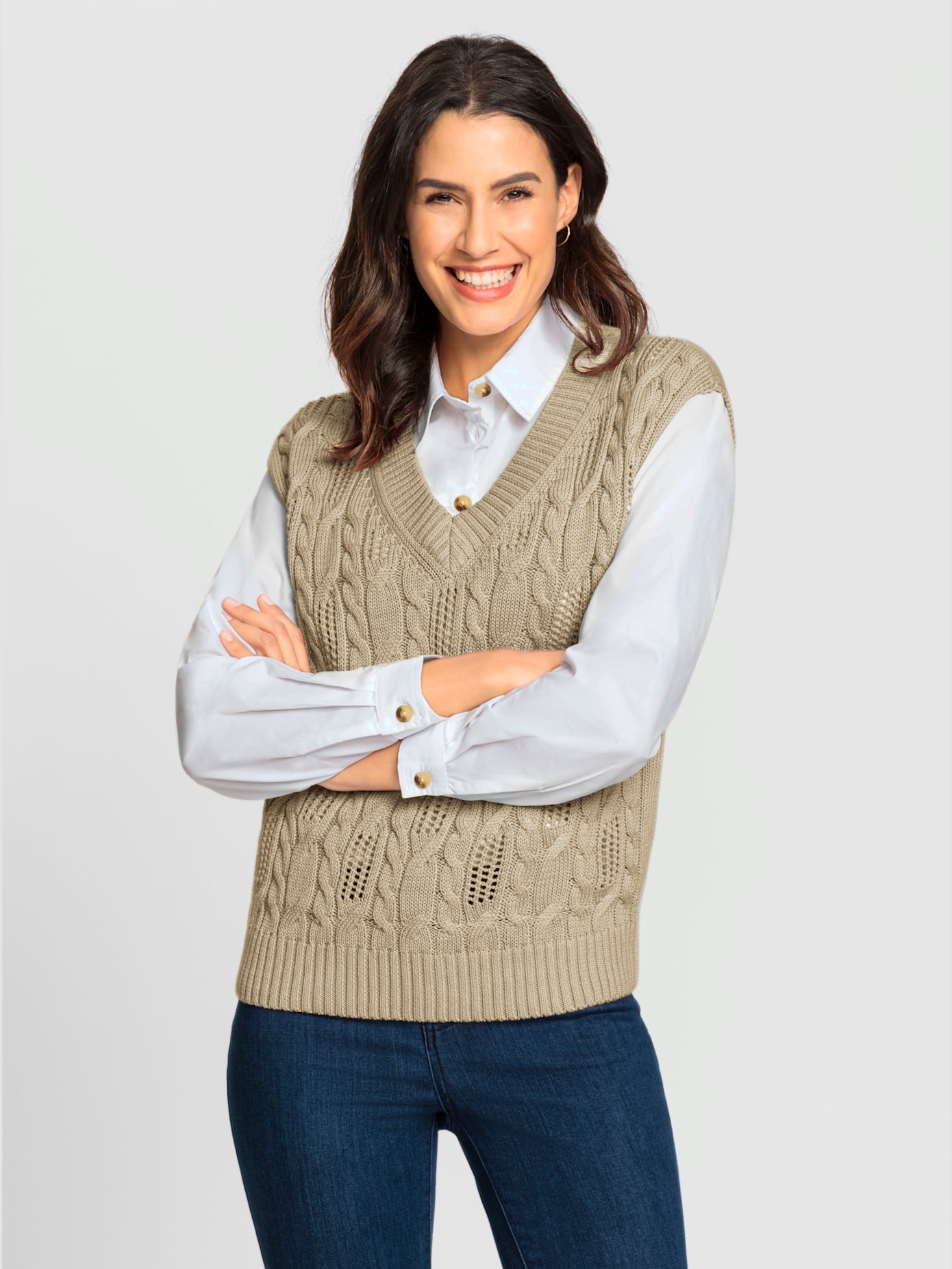 Débardeur en tricot 50% coton