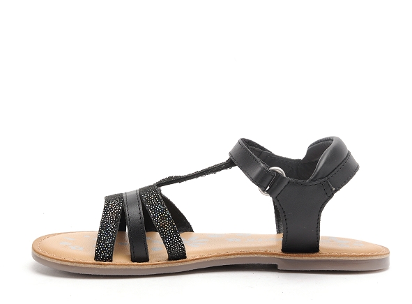 Kickers nu pieds enfant diamanto noir