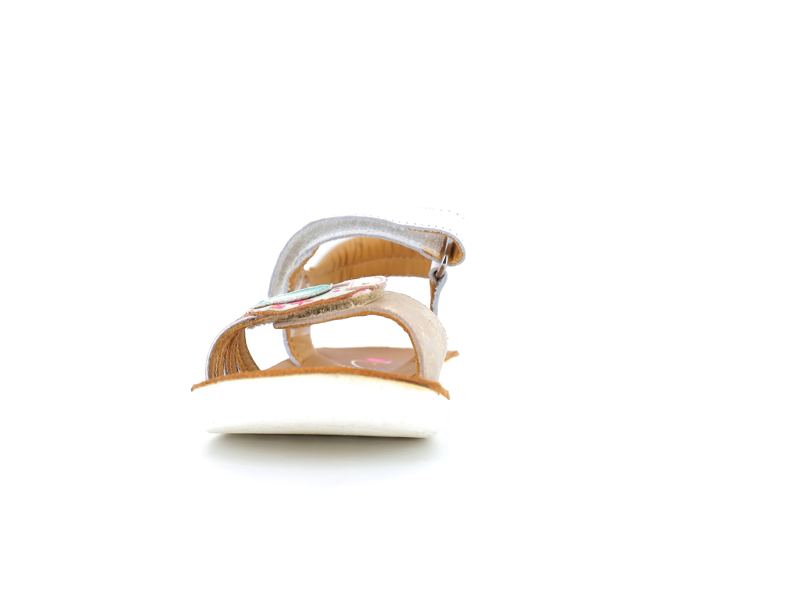 Shoopom-GOA PIOU Cuir Blanc Violet