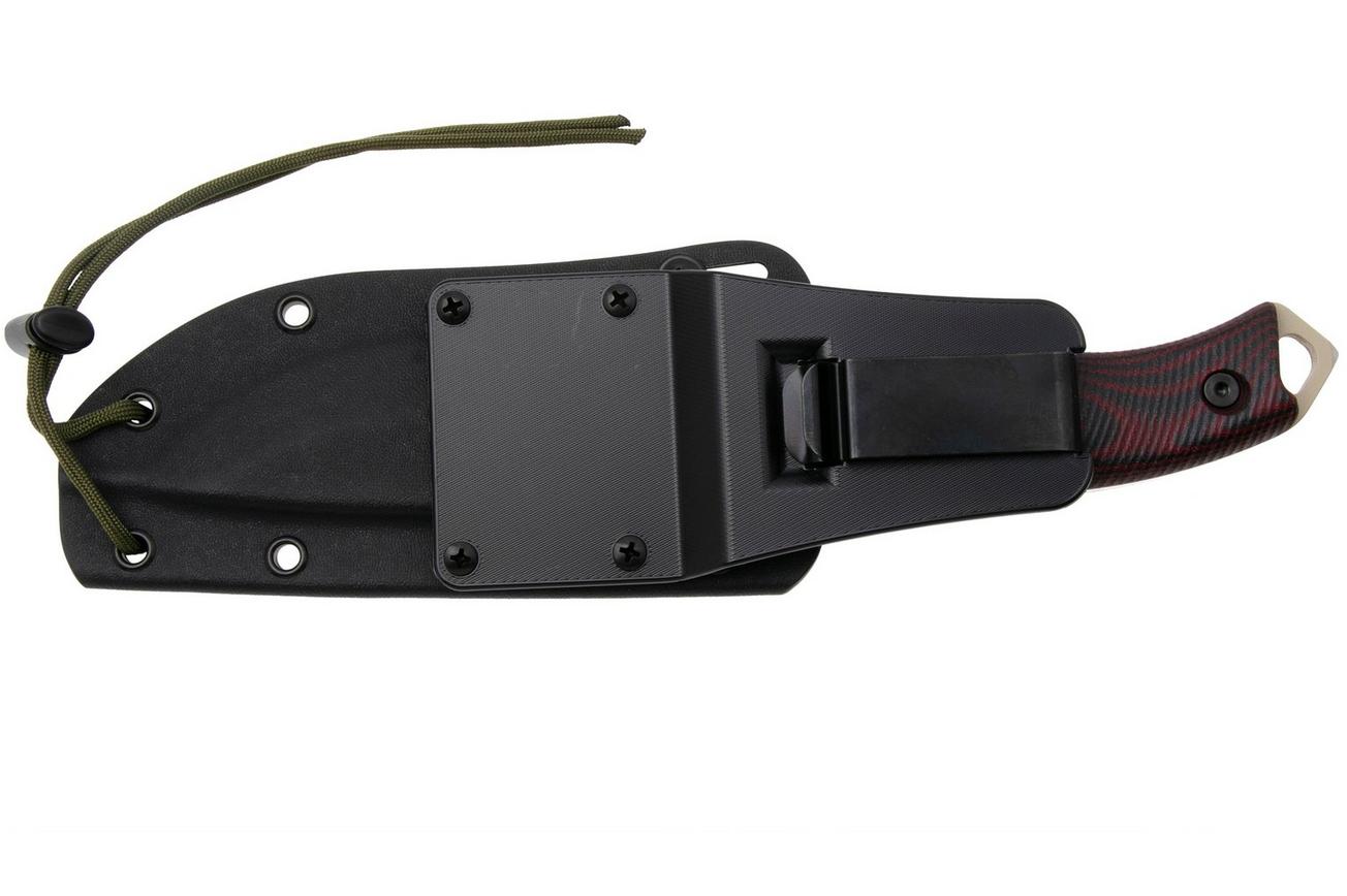 ESEE Model 5 Desert Tan Blade 3D Blood-Black G10 survivalmes 5PDT-004 kydex schede   clip plate