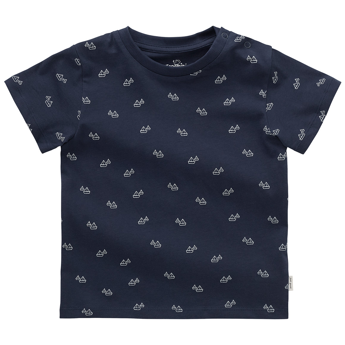 Topomini Baby T-Shirt mit Segelbooten dunkelblau