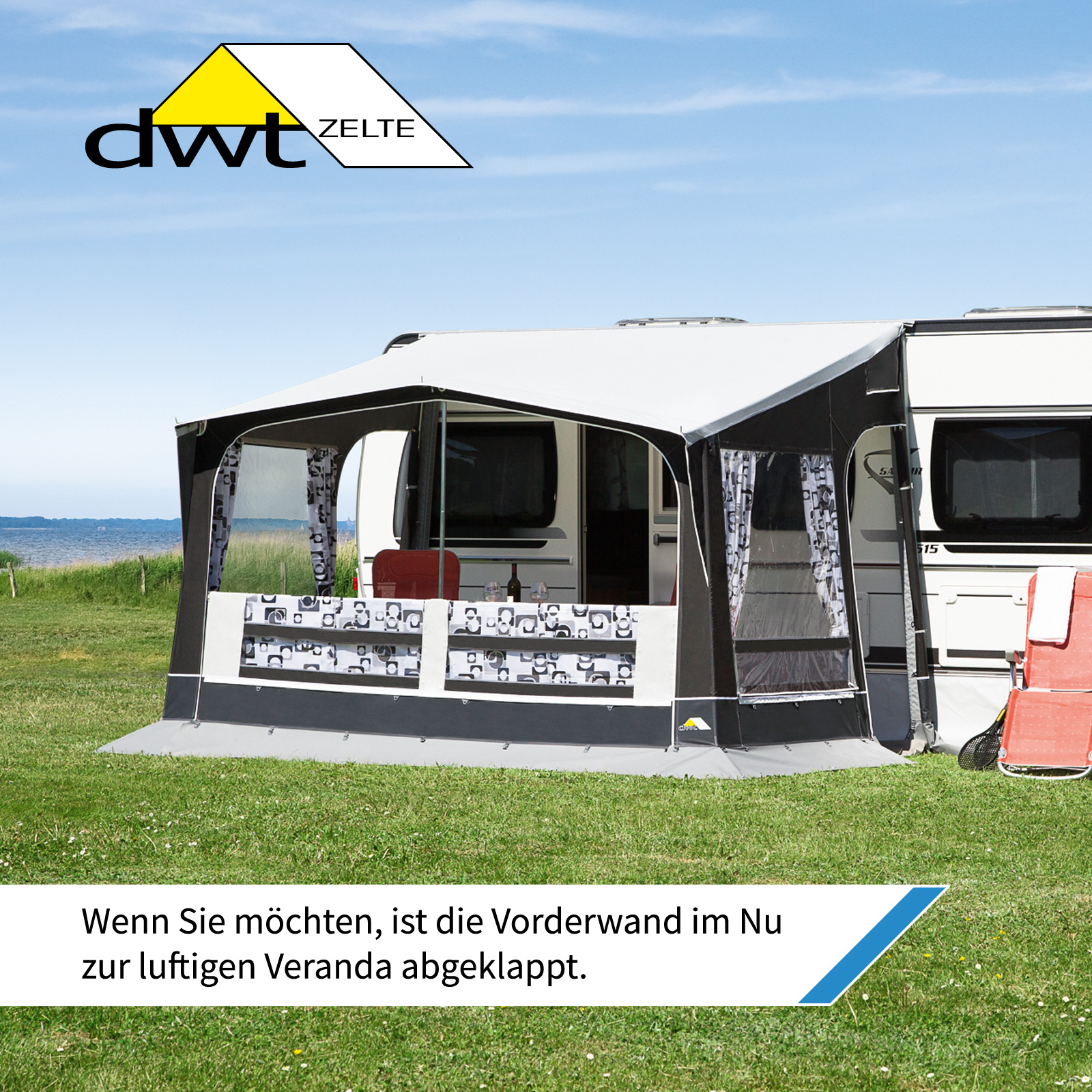 DWT Jazz 400 x 240 cm caravanvoortent - Maat 3