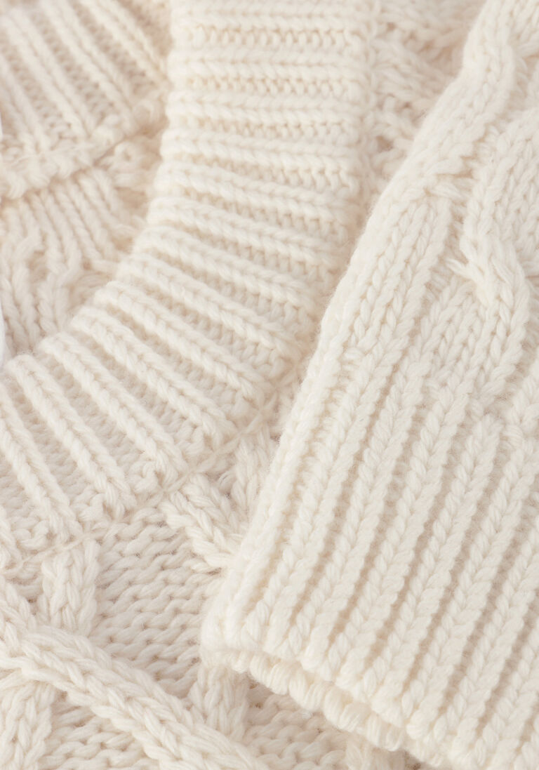beige anine bing truien/vesten louie sweater ivory