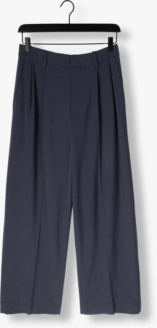 donkerblauwe mos mosh wijde broek mmcharlize panama pant