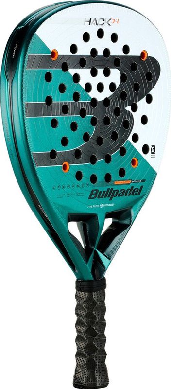 Bullpadel - Hack 04 - Padel Racket - 2025 - Zwart - Carbon