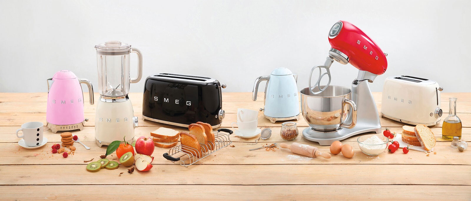 SMEG Toaster 2-Schlitz KOMPAKT Creme