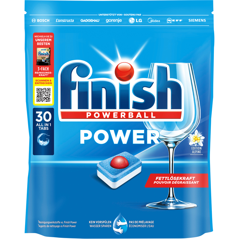 Finish Spülmaschinen-Tabs Power, 30 Tabs