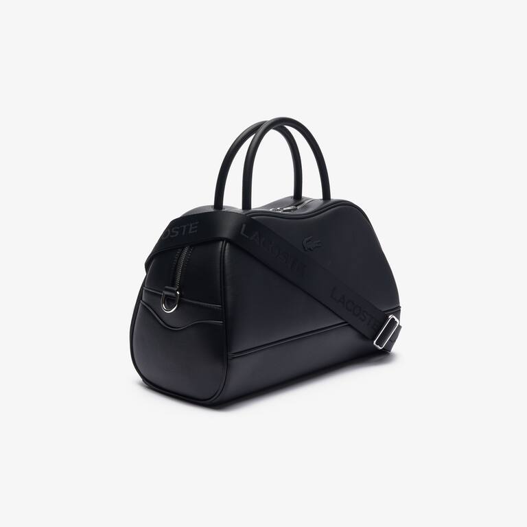 Grand sac à main Lora en cuir Sacs à main & Cabas - Noir - Lacoste - Femme