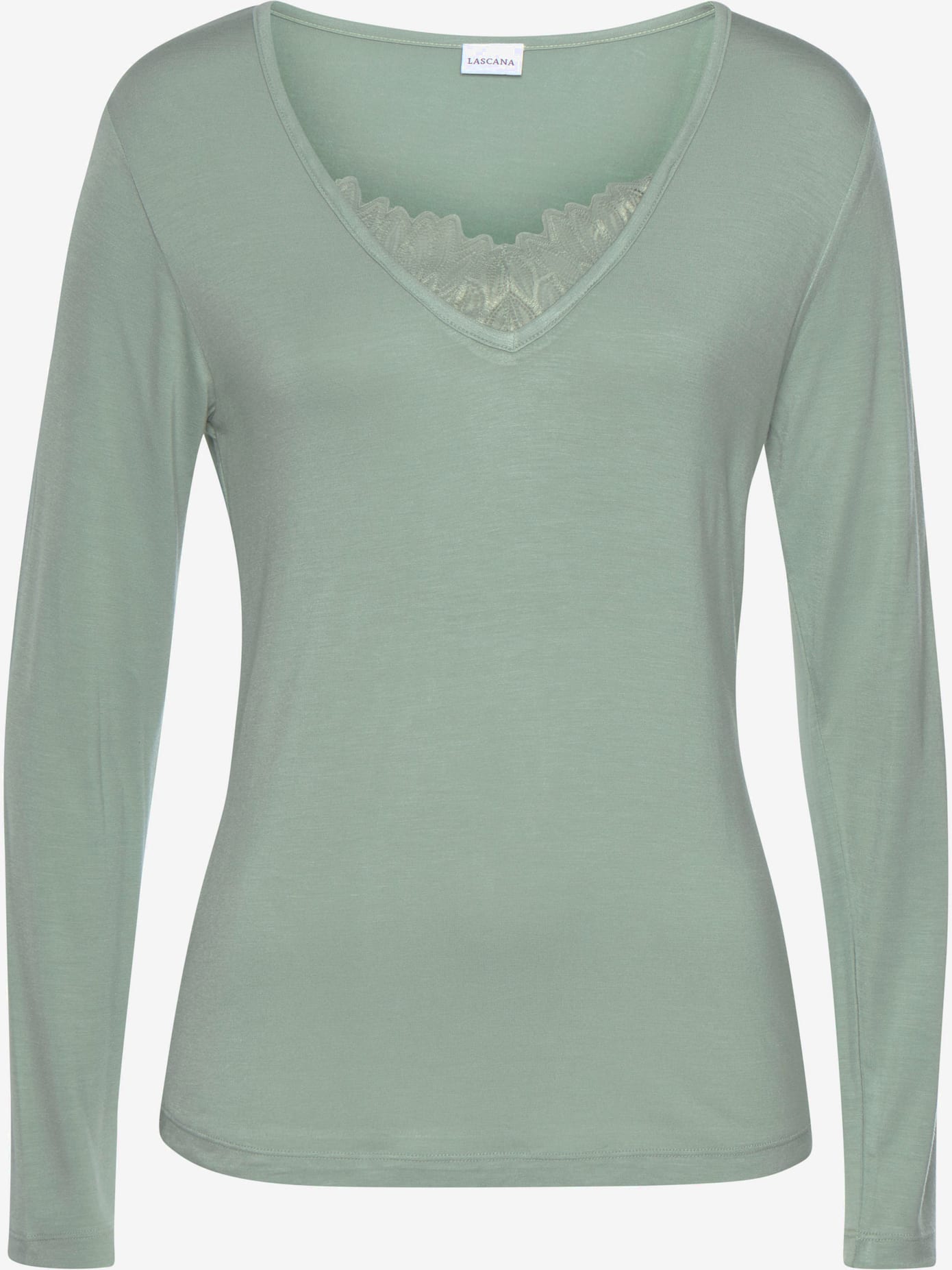 Haut de pyjama t-shirt à manches avec détails en dentelle