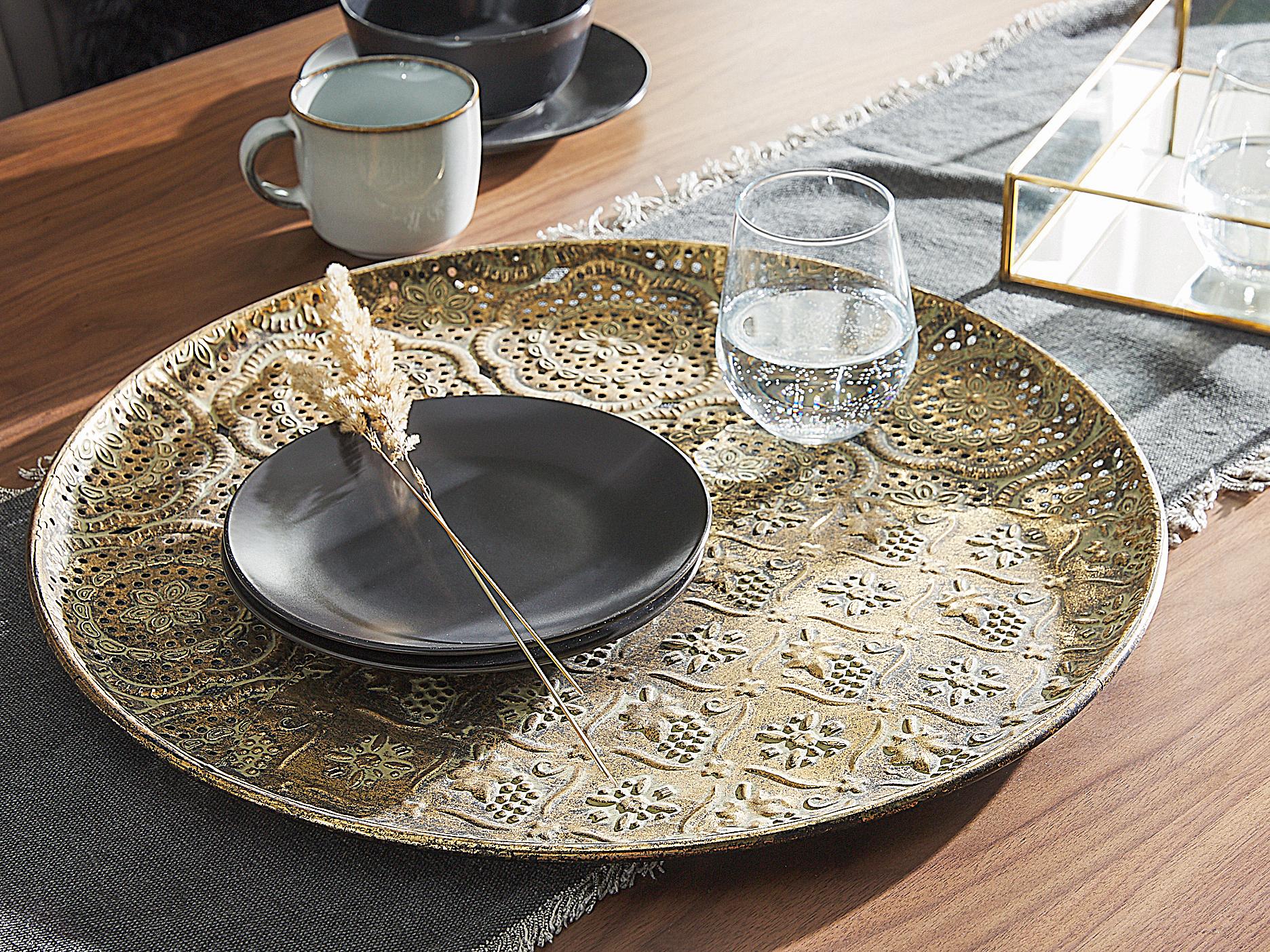 Decoratief dienblad KITNOS Metaal Goud