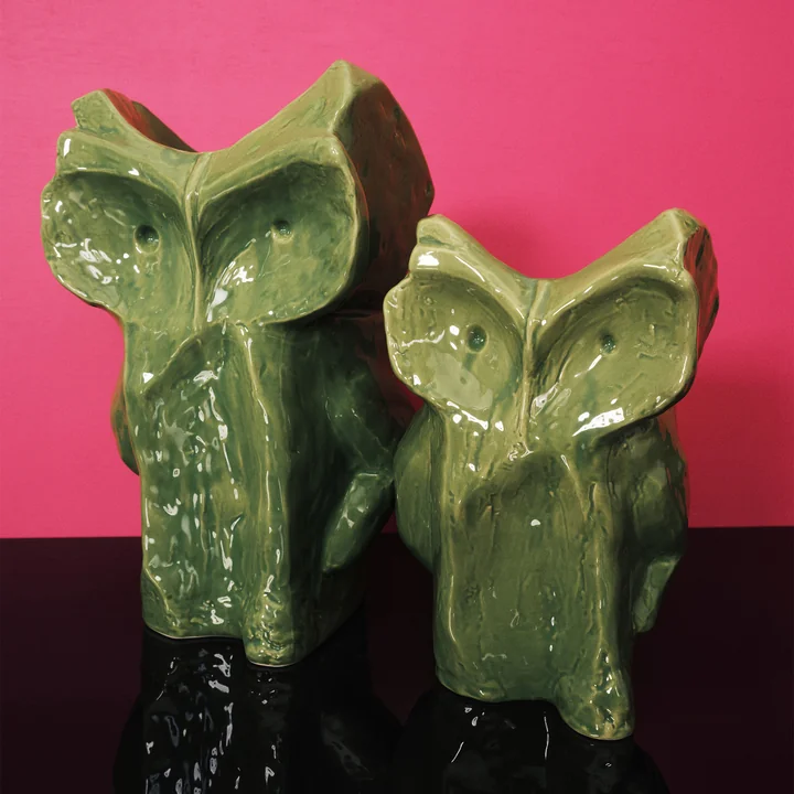 Serax - After Midnight Vase Owl, S, hellblau
