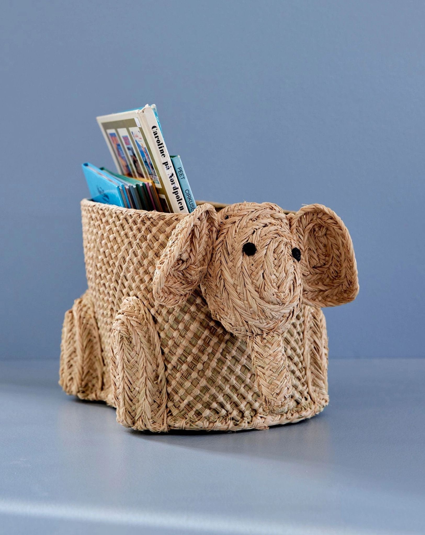 Raffia-Korb ELEPHANT SMALL (21x20x34) in natur
