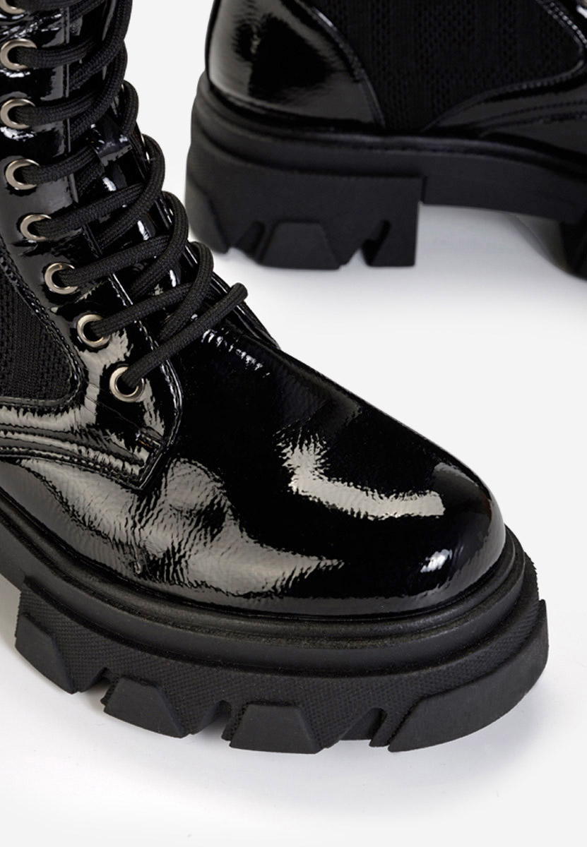Bottines à lacets femme noirs Dorine