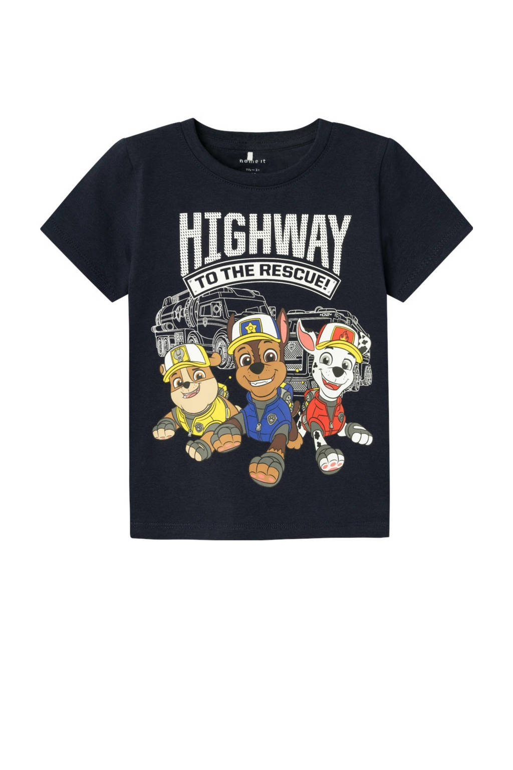 NAME IT Paw Patrol T-shirt NMMARIO met printopdruk donkerblauw