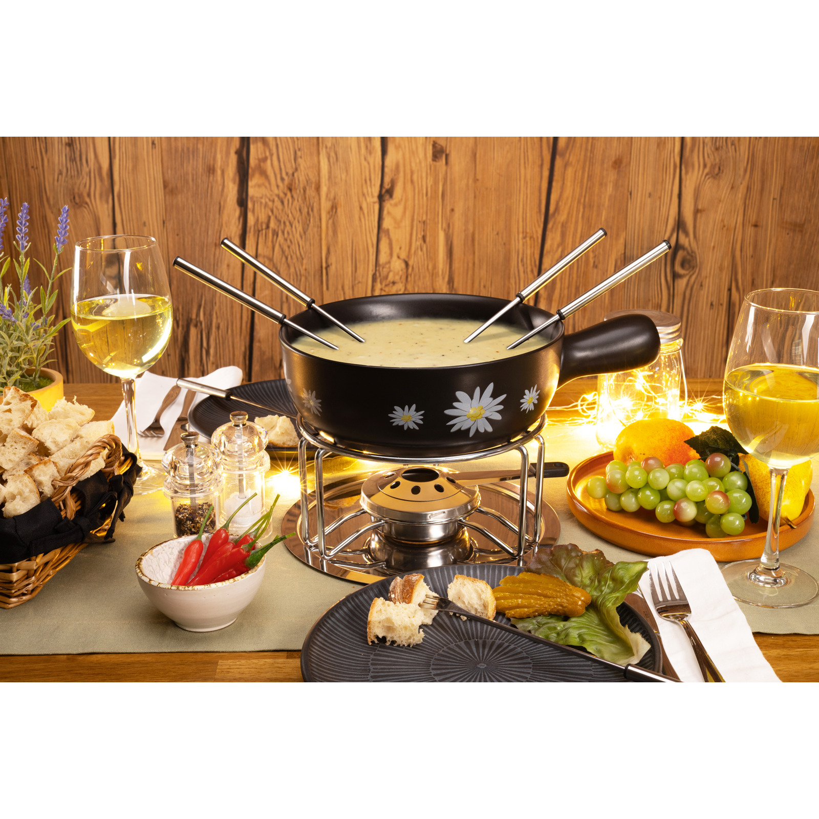Nouvel Käsefondue Edelweiss 9-teilig