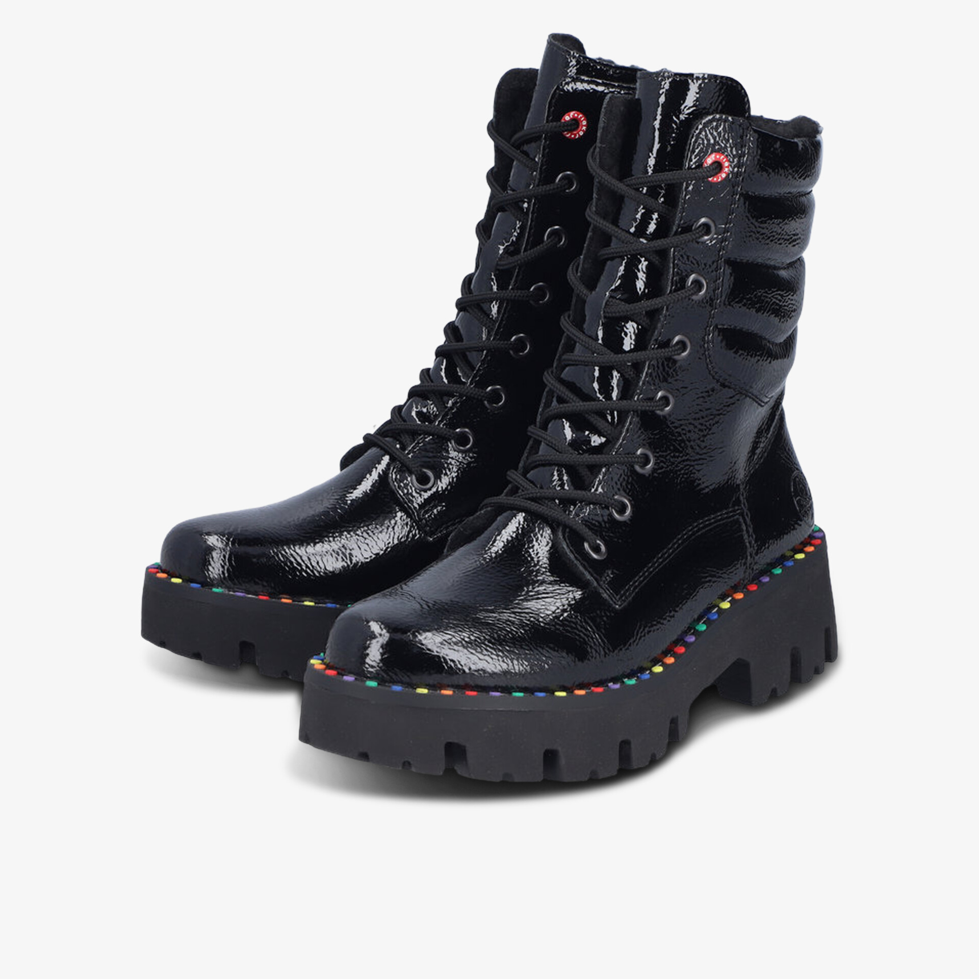 rieker Damen Schnürstiefeletten schwarz