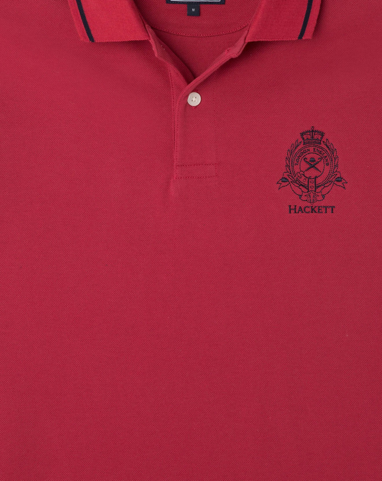 Hackett London Polo Regular Fit piqué Blason rouge
