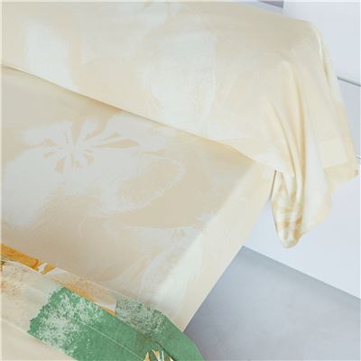 Linge de lit motif pétales - BECQUET CRÉATION