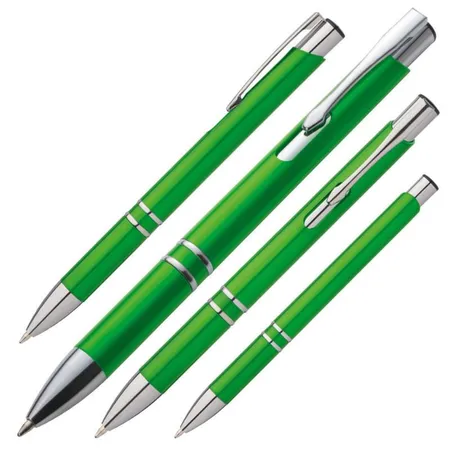 Easy Gifts Kugelschreiber aus Kunststoff, grün, 10 Stück