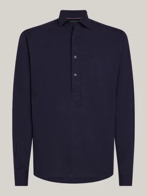 Camisa Popover Piquet de Corte Regular