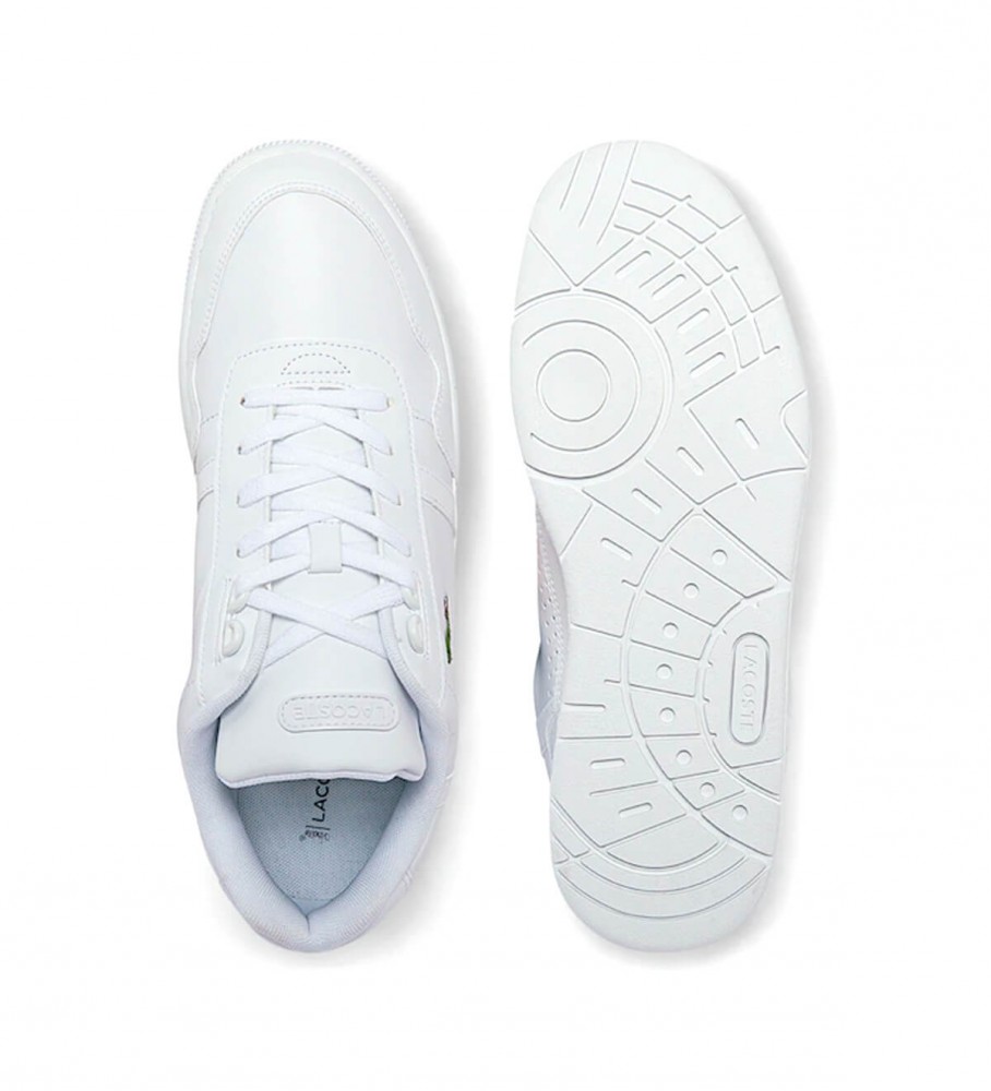 Tênis Lacoste T-Clip de couro branco