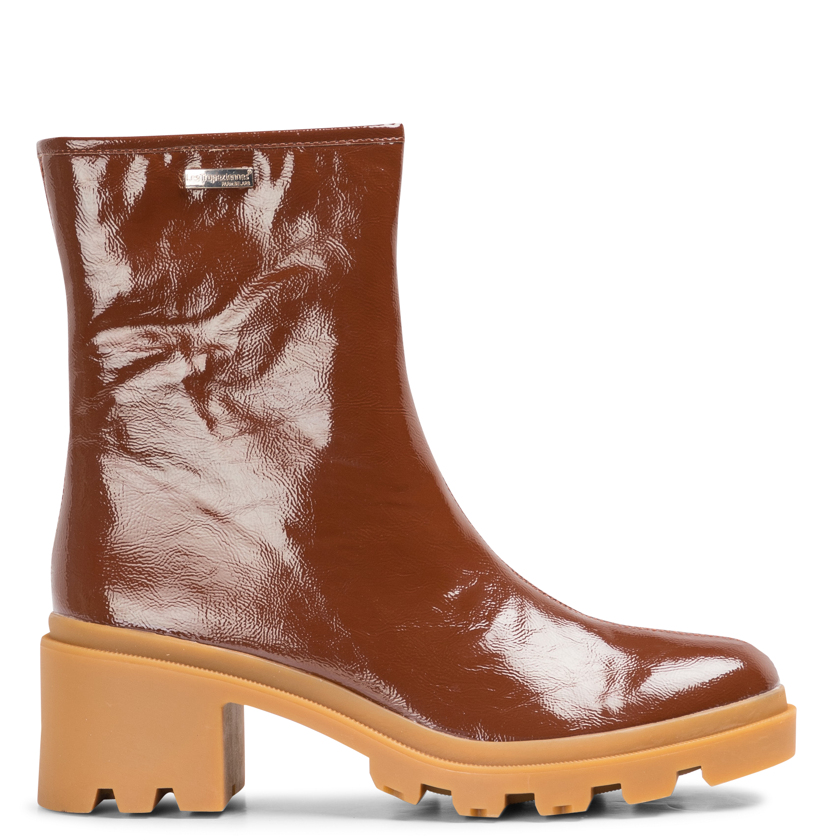 DELIZIA - Bottines vernies à talon| Marron