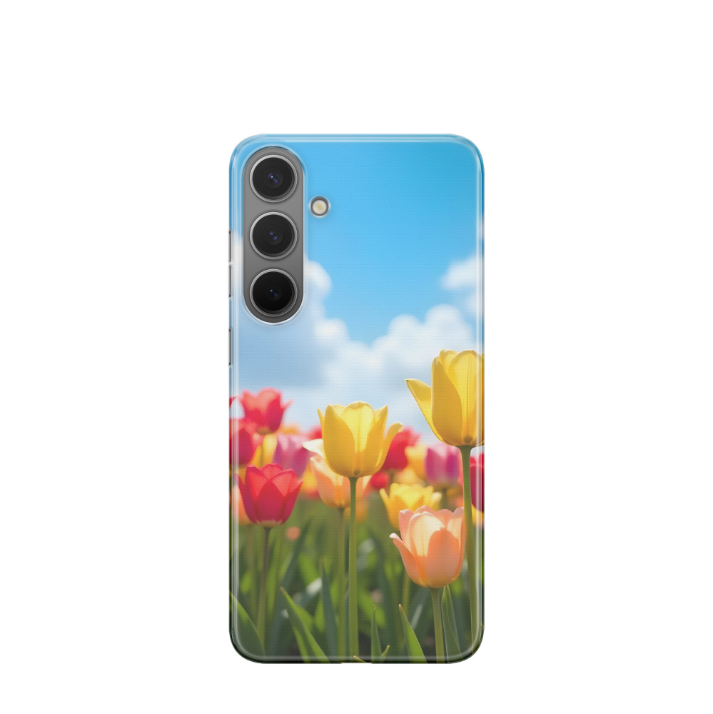 Samsung Galaxy S24 Plus Gummi Hülle Tulpenparadies - Versch. Farben