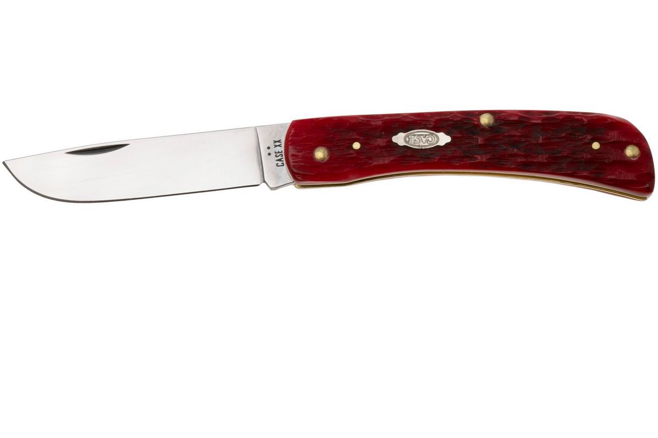 Case Sod Buster Jr Dark Red Bone, Peach Seed Jig, 31945, 6137 CS zakmes