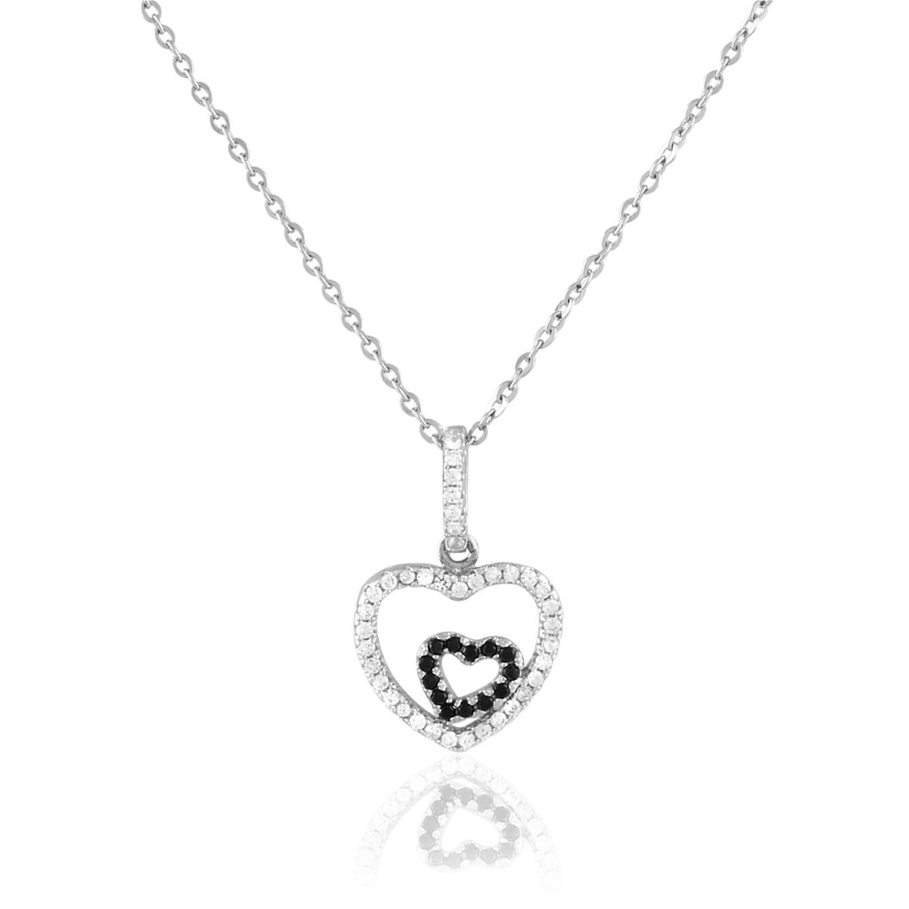 Collier Yelin Argent Blanc Oxyde De Zirconium