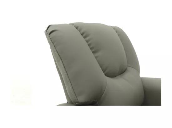 Mini fauteuil relax ITCHI relevable manuellement matière PU couleur gris.