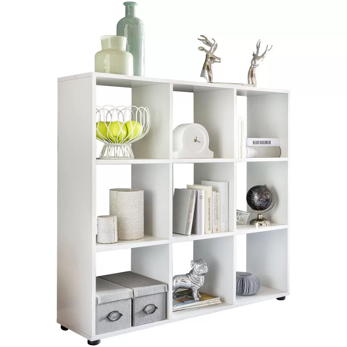 Bücherregal Morlaix schwarz,weiss