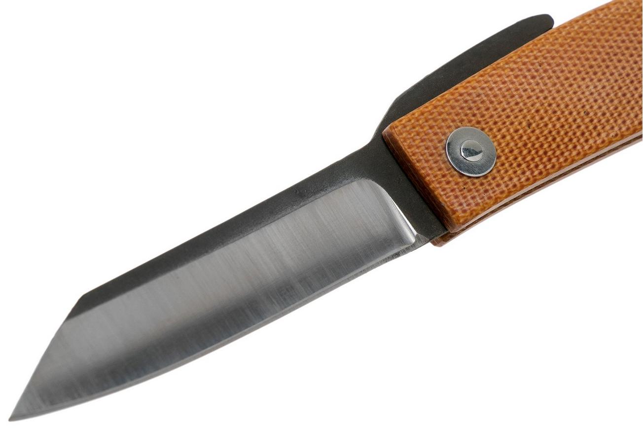 Ohta FK7 Higonokami-zakmes, Natural Canvas Micarta