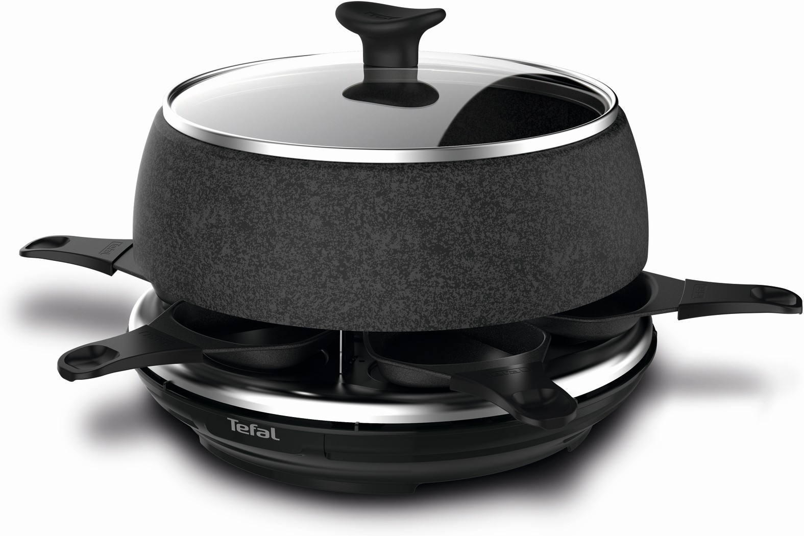 Tefal Appareil à raclette Cheese'n'co - RE12C812 - Noir/Inox