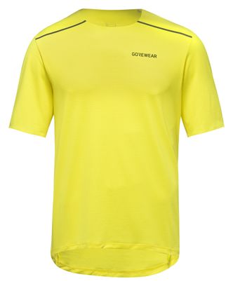 T shirt Manches Courtes Gore Wear Contest 2.0 Jaune Fluo