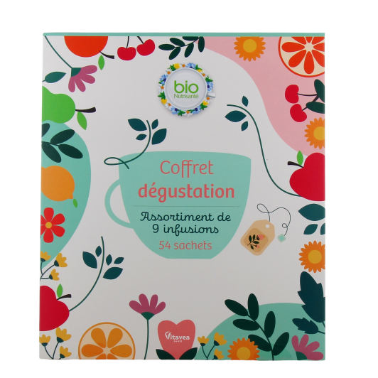 Nutrisanté Coffret dégustation 9 infusions bio - Idée cadeau