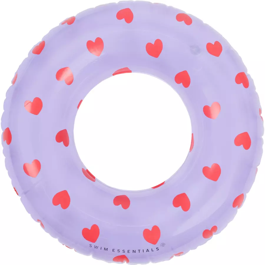 Swim Essentials Lila Heart Schwimmring ⌀55 cm
