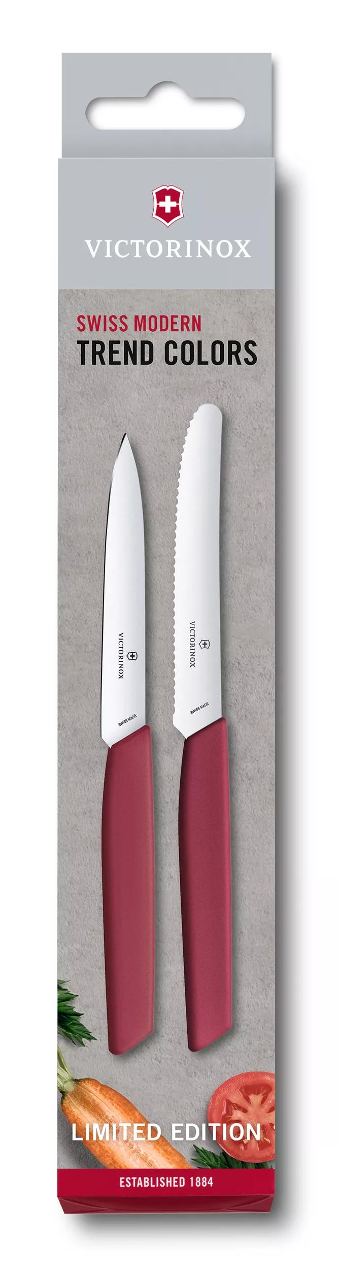 Swiss Modern Gemüsemesser-Set, 2-teilig-Berry