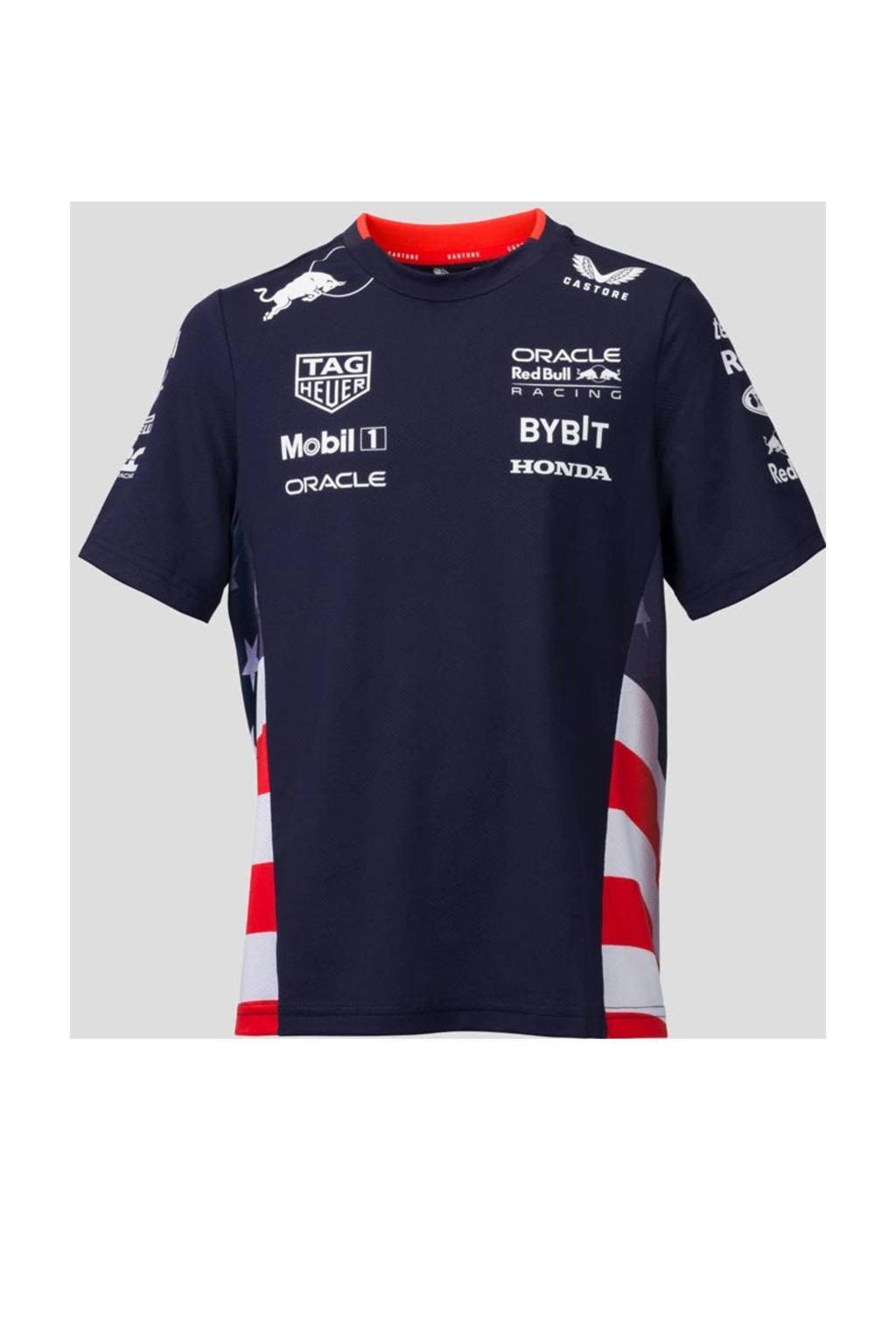 Castore Red Bull Racing replica T-shirt donkerblauw